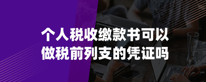 個(gè)人稅收繳款書(shū)可以做稅前列支的憑證嗎