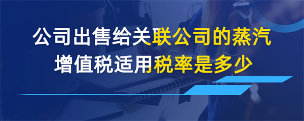 公司出售給關聯(lián)公司的蒸汽增值稅適用稅率是多